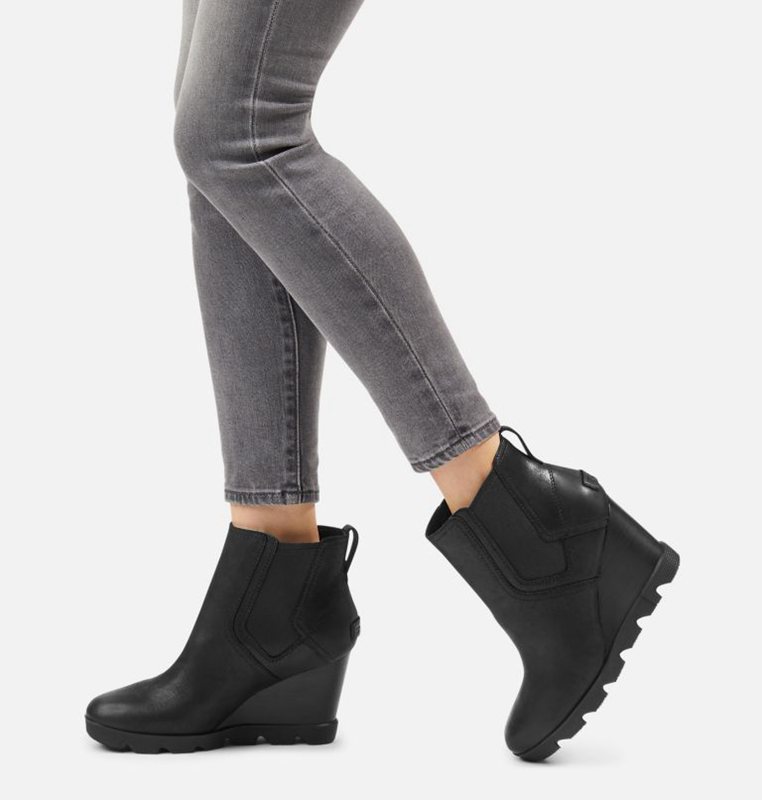 Sorel Dam Wedges Svarta - Joan Uptown™ Chelsea Bootie - TGH-852139